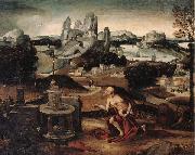 unknow artist Saint jerome in penitence china oil painting reproduction